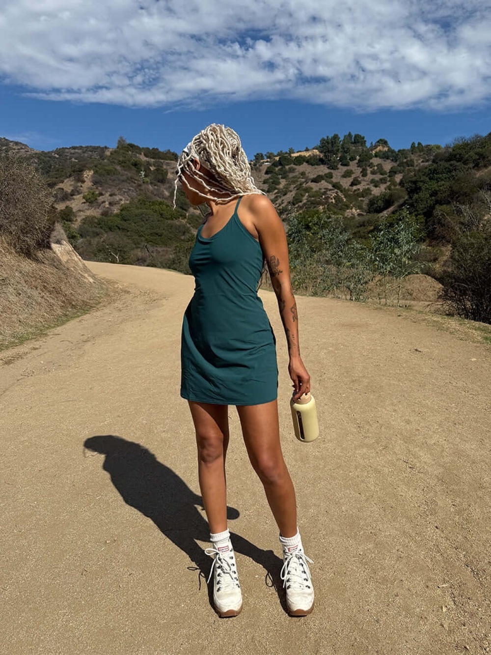 Outdoor Voices The Exercise Dress in Evergreen